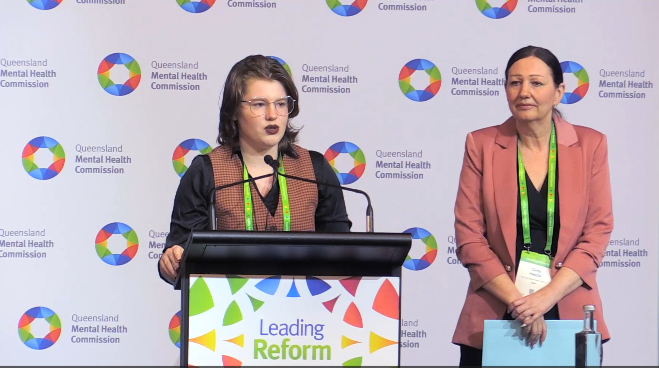 Image of Jordan Frith and Cindy Heddle with play video text