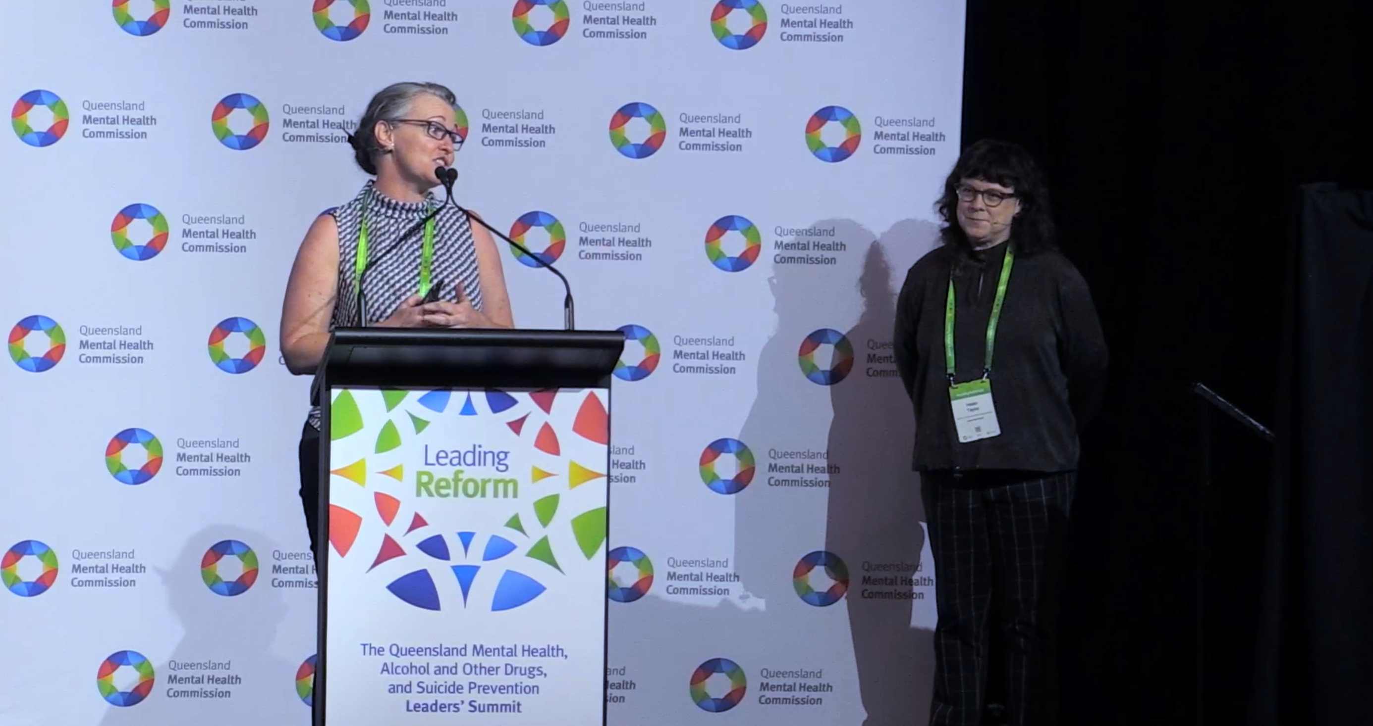 Image of Margo Watson and Helen Taylor with play video text