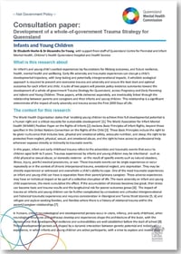 IMAGE_QMHC Trauma Strategy Consultation Paper_Infant & Young Children (with border)