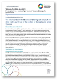 IMAGE_QMHC Trauma Strategy Consultation Paper_Domestic & Family Violence (with border)