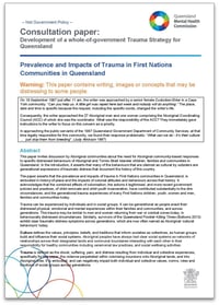 Prevalence and Impacts of Trauma in First Nations Communities