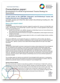 QMHC Trauma Strategy Consultation Paper_LGBTIQA+ (with border)